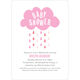 Pink Cloud Shower Invitations Image 5 of 6